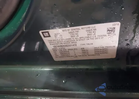 2014 Chevrolet Silverado 1500 Lt from USA, damaged, VIN 1GCVKREH2EZ301472